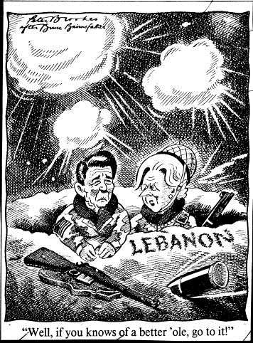 Ronald & Margaret (Peter Brookes Times 6 January 1984)