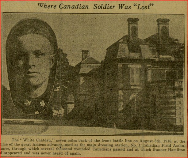 From an article in a Canadian Newspaper in March 1922.
