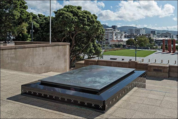 The Tomb Of New Zealand’S Unknown Warrior Is Situated In Front Of The National War Memorial