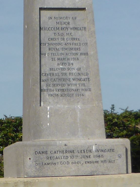 Detail On Wingate Memorial