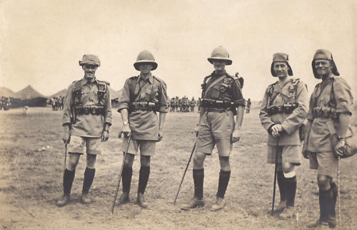 Kar Five Officers L R Seth Smith Armstrong Reynolds Winderson And Keneally July 1916 Copyright Harry Fecitt All Rights Reserved