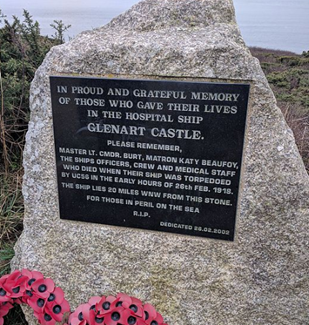Memorial To Those Lost On The Hospital Ship Glenart Castle