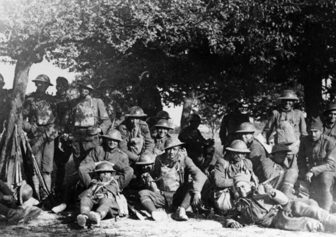 American Doughboys Rest After The Battle Of Cantigny