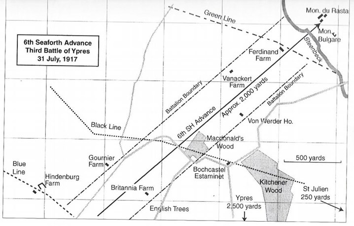 Map From 'The Spirit Of The Troops Is Excellent'