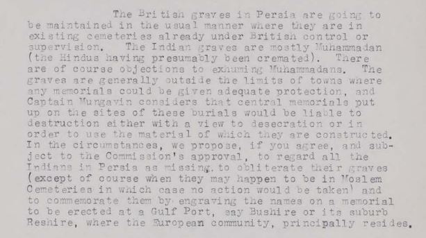 An Extract From The CWGC File WG219.30
