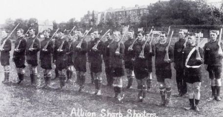 Members Of The Albion Squad Who Enlisted To Serve In World War One In 1914