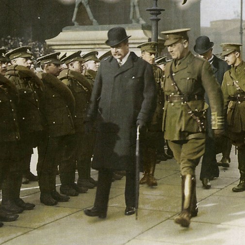 Bigland Inspecting Recruits