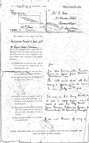 The Documentation Sent To Mrs Ellis