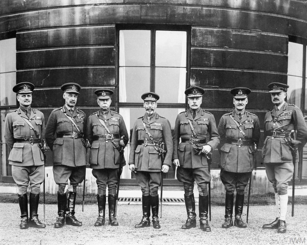 George V And His Army Commanders (Byng On Far Right) December 1918