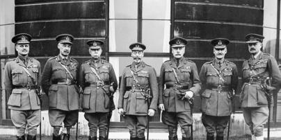 George V And His Army Commanders (Byng On Far Right) December 1918