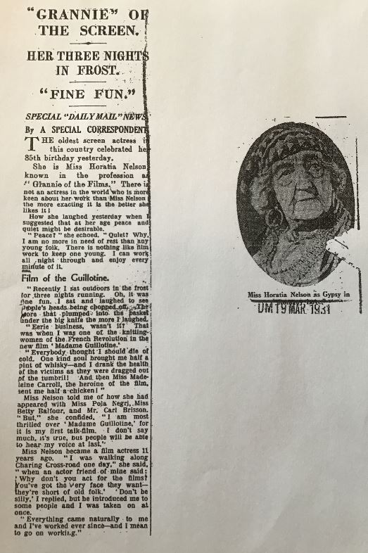 Newspaper Clippings Regarding Horatia