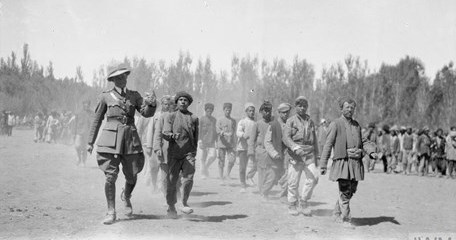 A British Officer Of The 'Dunsterforce' Leading A Drill For Jelu Recruits. Image Courtesy Of The Imperial War Museum, Q25024