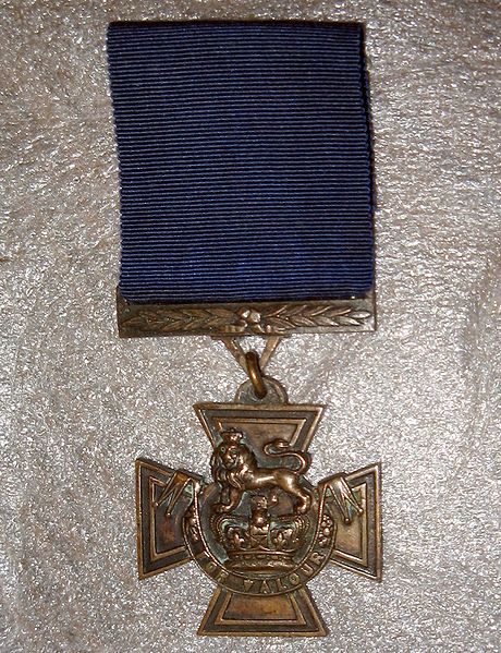 The Obverse Of A 19Th Century VC. The Ribbon Is Not The Usual Red, But Dark Blue