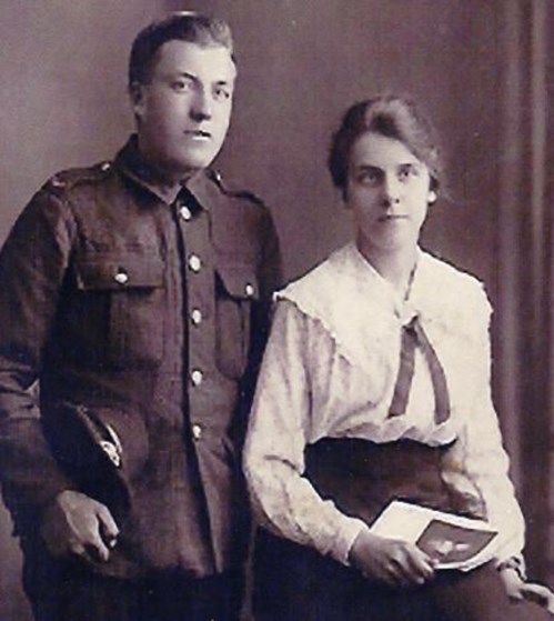 Harry With His Fiancé Prior To Leaving For War