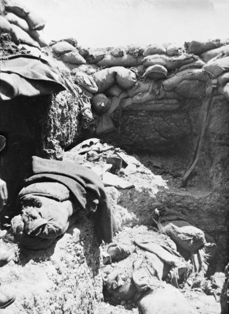 A Trench Held By The 5Th Battalion Around %22Maclaurin's Hill%22 On The Gallipoli Peninsula