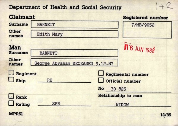 George Barnett 'Modern' Card