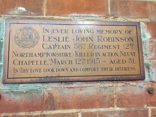 A Plaque In His Memory At St Albans Church In Ealing