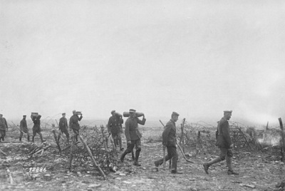 German Army Soldiers Bringing Up Mines