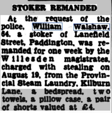 The Report In The Marylebone Mercury 2 September 1949.