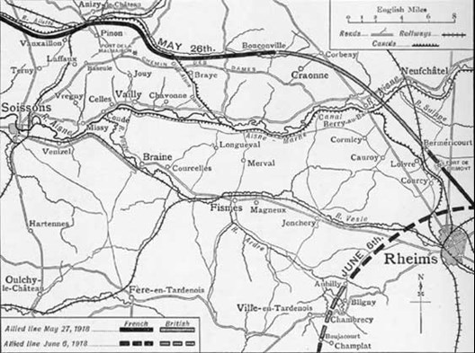 The Area Between Soissons And Rheims