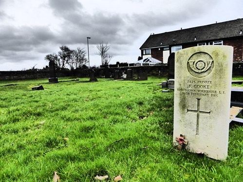 Private Frederick Cooke's Grave At St Michael's Parish Church, East Ardsley