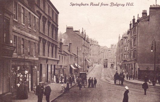 Springburn Road Glasgow From Balgray Hill (1916)