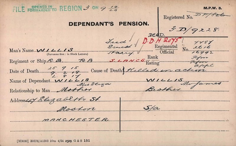 Willis Dependants Pension