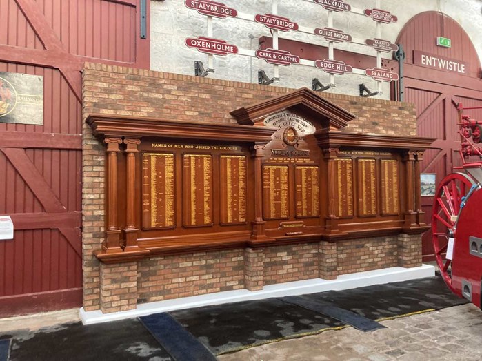 Above The War Memorial At The Bury Transport Museum