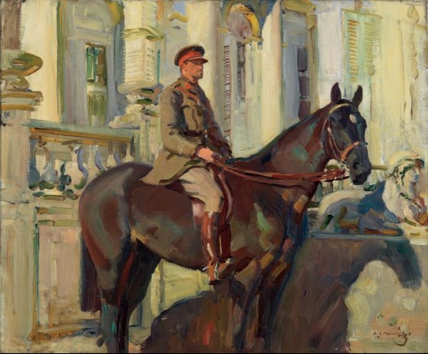 Portrait Of Captain Prince Antônio Of Orleans And Braganza, 1918 By Sir Alfred Munnings, Via 'Alfred Munnings Memory, The War Horse And The Canadians In 1918'
