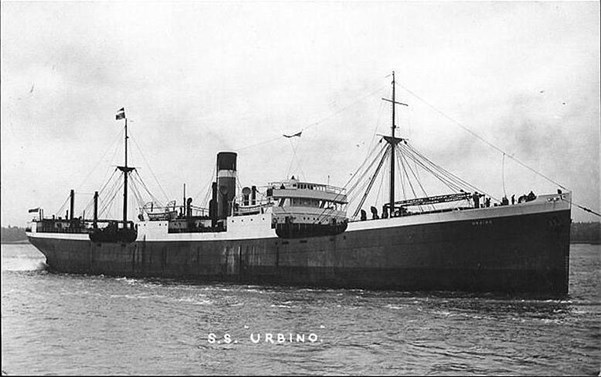 The Commander Of U 41, Klaus Hansen And The SS Urbino