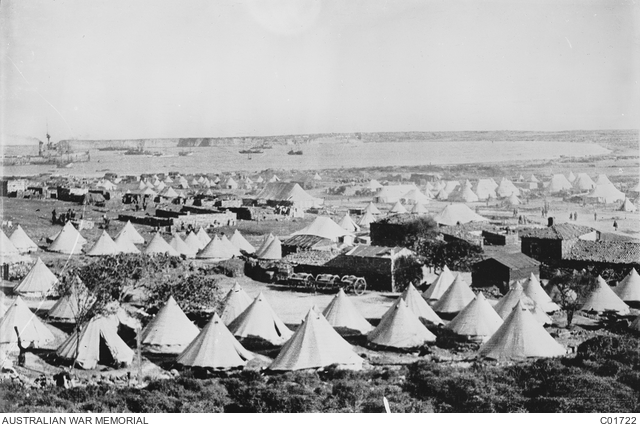 Tent Lines Of A Camp On The Aegean Island Of Imbros