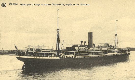 Belgian Passenger Vessel Elisabethville.