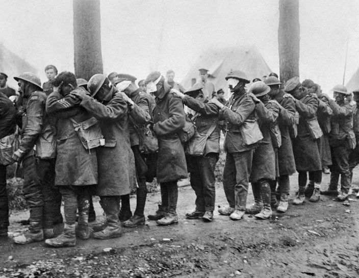 Gassed British Troops
