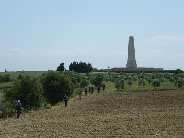 WFA Visitors To Towards The Helles Memorial