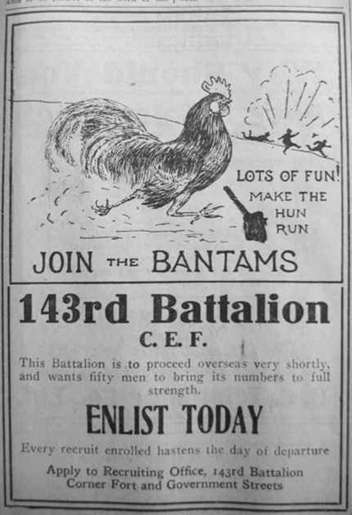 Recruitment Poster For The 143Rd Bttn, CEF