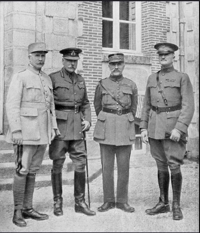 Henri Philippe Pétain, Haig, Foch And Pershing