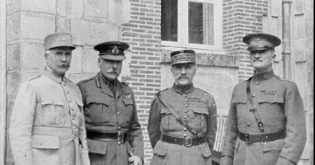 Henri Philippe Pétain, Haig, Foch And Pershing
