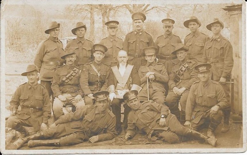 Ernest With His Comrades