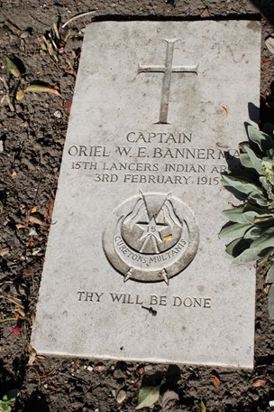 Capt. Oriel William Erskine Bannerman Headstone