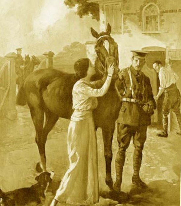 Commandeered - Goodbye Old Friend by Dudley Tennant. (Mary Evans Picture Library)