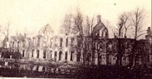 Hooge Chateau Some Weeks After Roofless And A Semi Ruin
