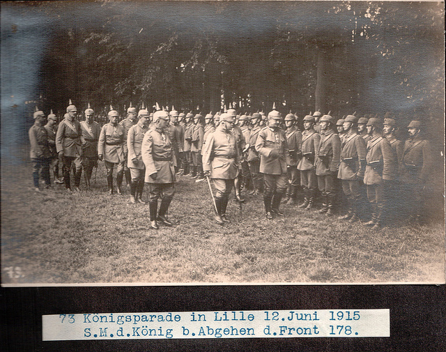H M King Friedrich August III Of Saxony Reviewing Machine Guns