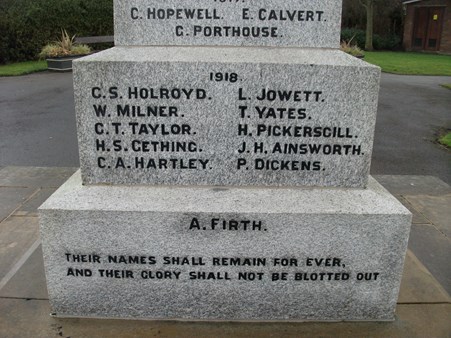 Kirkhamgate War Memorial