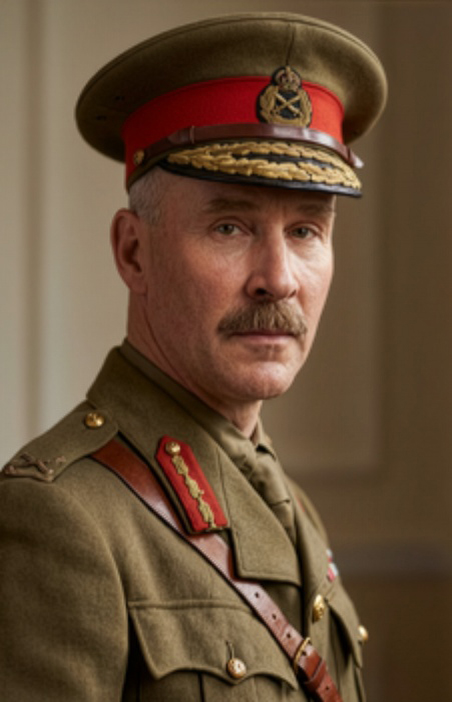 W H Sitwell Brig Gen Colourised 2X Scale