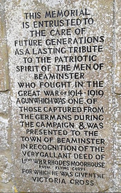 Memorial Stone In Beaminster