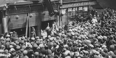 Crowd Outside Shop