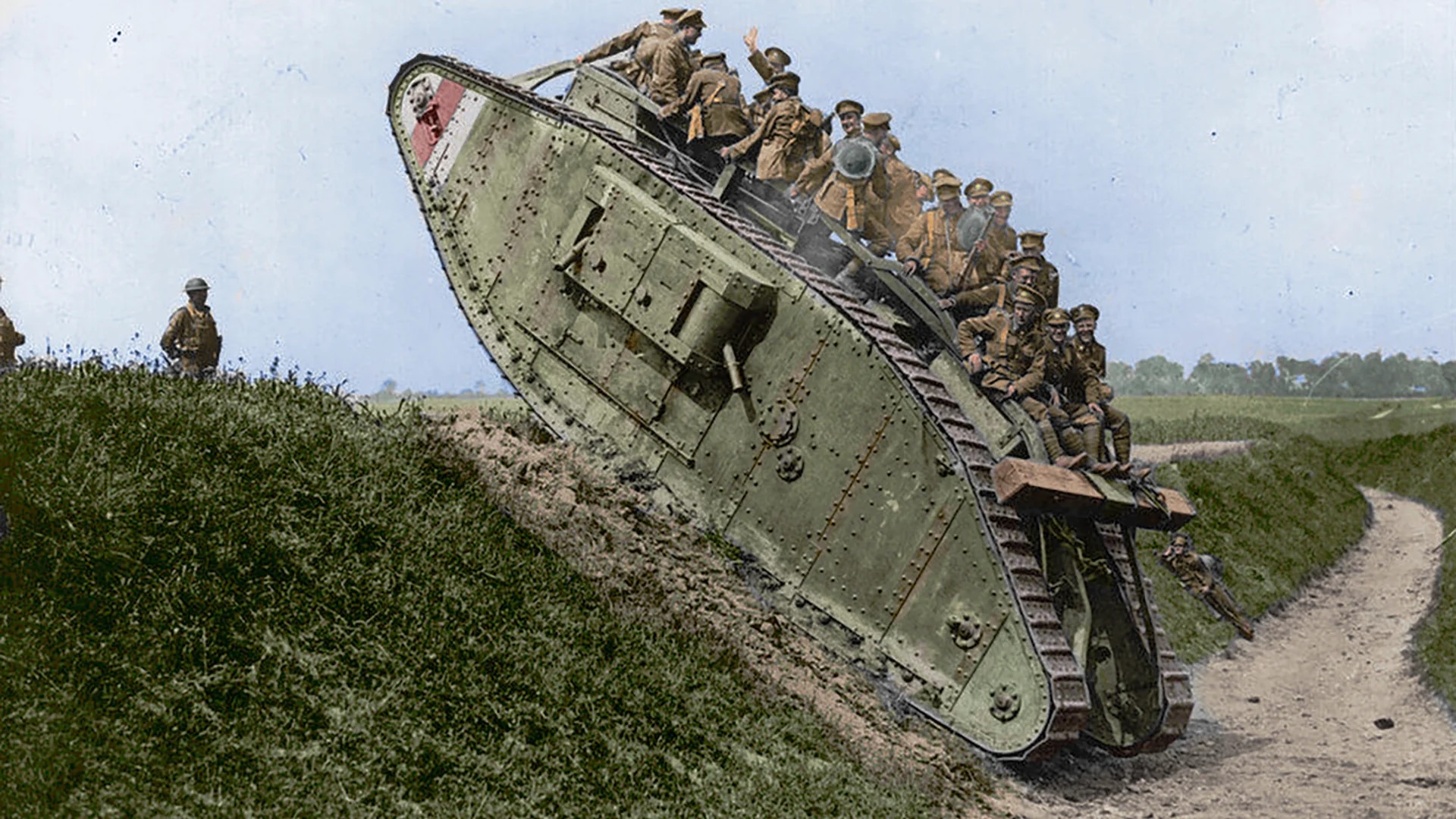 A British Mark IV Female Tank In 1917