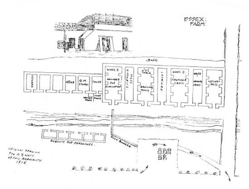 Essex Farm Bunkers Drawing