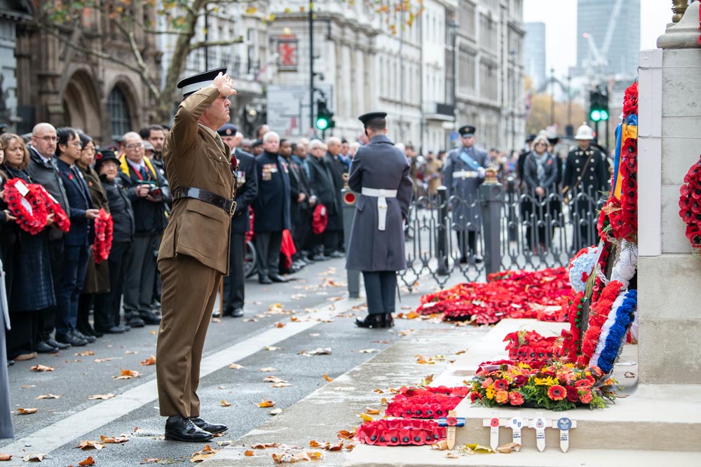 Saluting The Fallen. Cenotaph 2025