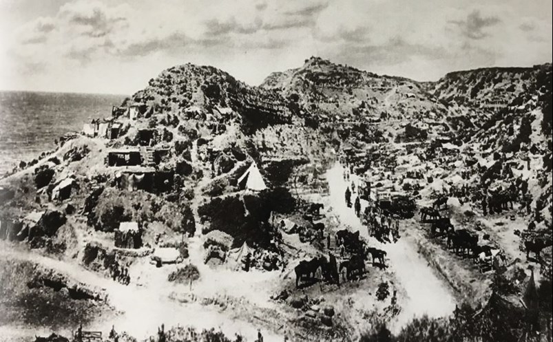 Gully Beach and ravine.